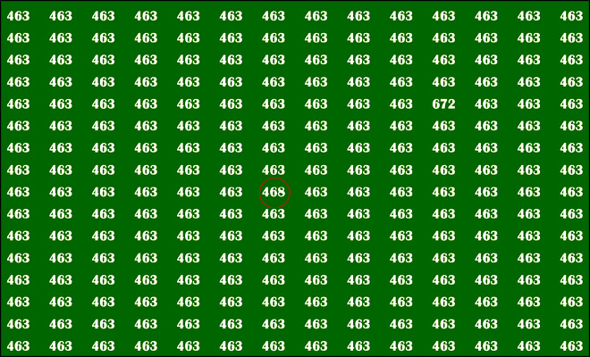 Optical Illusion Challenge: Can You Find the Number 468 in 20 Seconds Answer