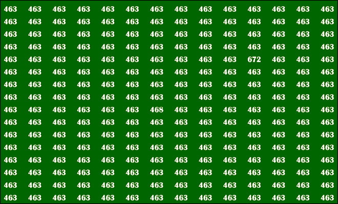 Optical Illusion Challenge: Can You Find the Number 468 in 20 Seconds